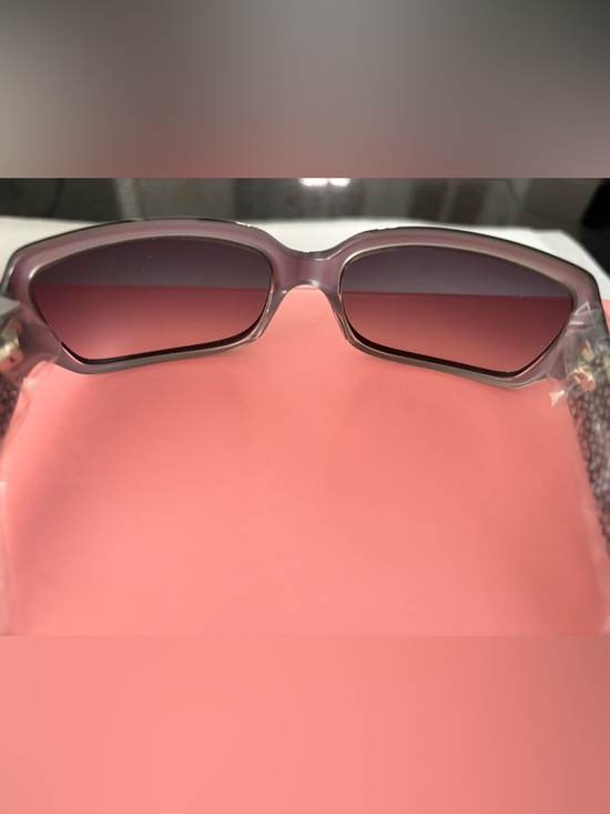 COACH Black Square Frame Delphine Sunglasses with Dark Lenses main image 5